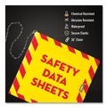 Binders | Avery 77714 11 in. x 8.5 in. 3-Ring UltraDuty Safety Data Sheet Binders Bundle with 3 in. Capacity - Yellow/Red image number 5