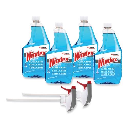 Cleaners & Chemicals | Windex 327171 32 oz. Spray Bottle Original Glass Cleaner - Fresh Scent (4/Carton) image number 0
