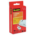 Labels | Scotch TP5852-100 2.25 in. x 4.25 in. 5 mil Laminating Pouches - Gloss Clear (100/Pack) image number 1
