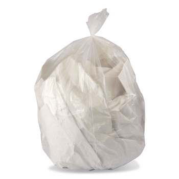 TRASH WASTE BINS | Heritage H9250SC Linear Low-Density Can Liners 56 gal 1.1 mil 46-in x 50-in Clear 100/Carton