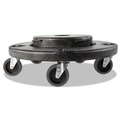Just Launched | Rubbermaid Commercial FG264043BLA 18.25 in. x 6.63 in. 250 lbs. Capacity Brute Quiet Dolly - Black image number 0