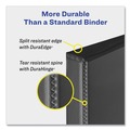 Binders | Avery 05600 3 Slant Rings 3 in. Capacity 11 in. x 8.5 in. Heavy-Duty Non Stick View Binder with DuraHinge - Black image number 4