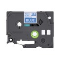 Tapes | Brother P-Touch TZE535CS 0.47 in. x 26.2 ft. TZe Laminated Removable Label Tapes - White on Blue image number 1