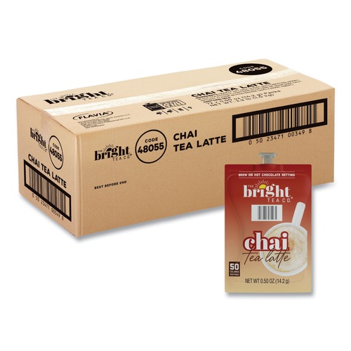 Beverages & Drink Mixes | FLAVIA 48055 The Bright Tea Co. Tea Freshpack - Chai Latte (72/Carton) image number 0