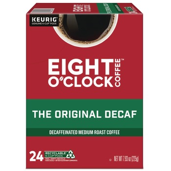 PRODUCTS | Eight O'Clock 5000384811 Coffee K-Cups - Original Decaf (24/Box)