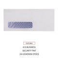 Back to School Sale | Universal UNV35203 #10 Commercial Flap Open-Side Security Tint Gummed Business Envelope - White (500/Box) image number 5