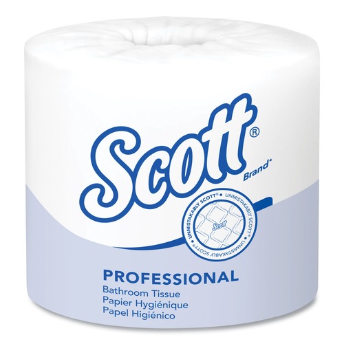 | Scott 05102 Essential Septic-Safe Standard Roll Bathroom Tissue for Business - White (1210 Sheets/Roll, 80 Rolls/Carton) image number 0