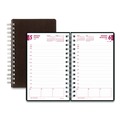 Notebooks & Pads | Brownline CB634V.BLK 12-Month (Jan to Dec): 2026 8 in. x 5 in. DuraFlex Daily Planner - Black Cover image number 0