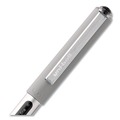 Pens | uni-ball 1921066 VISION Fine 0.7 mm Stick Roller Ball Pen - Black Ink Silver/Black/Clear Barrel (36/Pack) image number 4