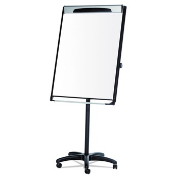 OFFICE PRESENTATION SUPPLIES | MasterVision EA48066720 MVI Series 30 in. x 41 in. Magnetic Mobile Easel - White/Black
