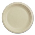 Bowls and Plates | World Centric PL-SC-U7-LFS 7 in. Diameter Paper Fiber Plates - Natural (1000/Carton) image number 0