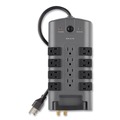 Surge Protectors | Belkin BP112230-08 4320 J 12 AC Outlets 8 ft. Cord Pivot Plug Surge Protector - Gray image number 1