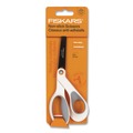 Arts & Crafts Supplies | Fiskars 1069764 Premier SoftGrip Nonstick Scissors 9.75-in Long 8-in Cut Length Offset White Handle image number 1
