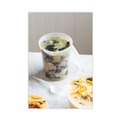 Food Service | Pactiv Corp. SD5032Y Newspring DELItainer 32 oz. 4.55 in. x 4.55 in. x 5.55 in. Plastic Microwavable Container - Natural image number 4