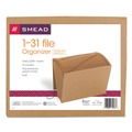 Just Launched | Smead 70168 1/15-Cut Tab 1 to 31 Indexed Expanding Files with Elastic Cord Closure - Letter, Kraft image number 1