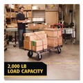 Mailroom Equipment | Rubbermaid Commercial FG443600BLA 24 in. x 48 in. 2000 lbs. Capacity Heavy-Duty Platform Truck Cart - Black image number 4