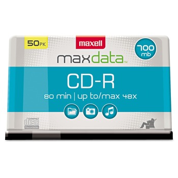  | Maxell 648250 700 MB/80 minutes 48x Spindle CD-R Discs - Silver (50/Pack)