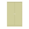 Office Filing Cabinets & Shelves | Tennsco J2478SUC-CPY 48 in. x 24 in. x 78 in. Jumbo Combination Steel Storage Cabinet - Putty image number 2