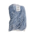 Mops | Boardwalk BWK2020B #20 Cut-End Cotton/Synthetic Fiber Standard Mop Head - Blue (12/Carton) image number 1
