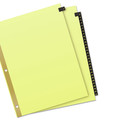 Just Launched | Avery 11352 11 in. x 8.5 in. 31-Tab Preprinted Leather 1 to 31 Tab Dividers with Gold Reinforced Edge - Black/Buff (1-Set) image number 2