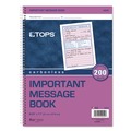 Retail Store Supplies | TOPS 4005 3.88 x 5.5 Two-Part Carbonless Telephone Message Book with Fax/Mobile Section image number 1