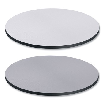 Alera ALETTRD36WG 35.5 in. Diameter Round Reversible Laminate Table Top - White/Gray