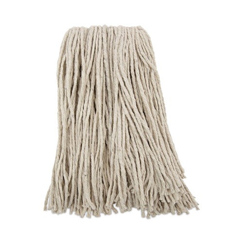 Just Launched | Boardwalk BWK216CCT 16 oz. Cotton Premium Cut-End Wet Mop Heads - White (12/Carton) image number 0