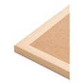 Bulletin Boards | U Brands 2872U00-01 70 x 47 Cork Bulletin Board - Tan Surface/Birch Wood Frame image number 3