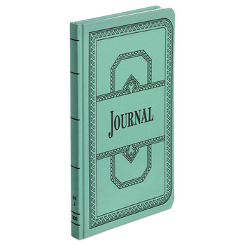 Boorum & Pease 66-300-R 11.75 x 7.25 Sheets Record-Style Rule Account Record Book - Blue Cover