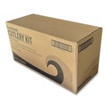 Cutlery | Boardwalk BWK3KITBLPS 3-Piece Polystyrene Fork/Knife/Teaspoon Cutlery Kit - Black (250/Carton) image number 3