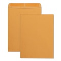 Envelopes & Mailers | Quality Park QUA41665 10 in. x 13 in. No. 13-1/2 28 lbs. Bond Weight Kraft Square Flap Gummed Closure Catalog Envelope - Brown Kraft (250/Box) image number 1