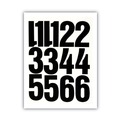 Arts & Crafts Supplies | Chartpak 01193 4 in. H Self Adhesive Press-On Vinyl Numbers - Black (23/Pack) image number 1