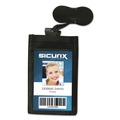 Label & Badge Holders | SICURIX BAU55120 Sicurix 3 in. x 4 3/4 in. Vertical ID Neck Pouch - Black image number 1