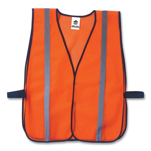Safety & First Aid | Ergodyne 20030 GloWear 8020HL Non-Certified Standard Vest Polyester One Size Fits Most Orange image number 0