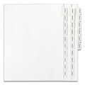 Dividers & Tabs | Avery 82105 26-Tab Exhibit A to Exhibit Z 11 in. x 8.5 in. Allstate Style Preprinted Legal Exhibit Side Tab Index Dividers - White (1-Set) image number 0