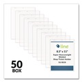 Back to School Sale | C-Line 80911 Super Heavy-Duty Top Load 8.5 in. x 11 in. Insert Clear Vinyl Shop Ticket Holders - Clear Front (50/Box) image number 5