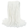 Mops | Boardwalk BWK2020RCT #20 Cut-End Rayon Wet Mop Head - White (12/Carton) image number 1