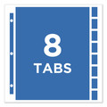 Sheet Protectors | Avery 74161 Protect 'n Tab Letter Size 8-Tab Top-Load Sheet Protectors - Clear (1-Set) image number 1