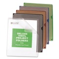 File Folders | C-Line 62150 Deluxe Vinyl Project Folders - Letter Size, Assorted Colors (35/Box) image number 1