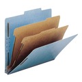File Folders | Smead 14021 Recycled Pressboard Classification Folders 2-in Expansion 2 Dividers 4 Fasteners Letter Size Blue Exterior 10/Box image number 4