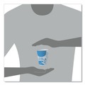 Cups and Lids | SOLO SC378-3008 8 oz Paper Specimen Cups - Blue/White (50/Sleeve, 20 Sleeves/Carton) image number 5