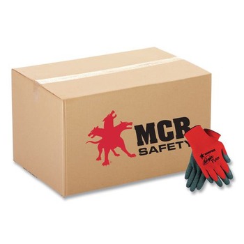 MCR Safety N9680L N9680L Ninja Flex Latex Coated Palm Gloves - Large Red/Gray (1-Dozen)