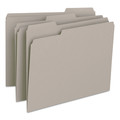 Just Launched | Smead 12343 Colored File Folders with Assorted 1/3-Cut Tab Positions - Letter, Gray (100/Box) image number 1