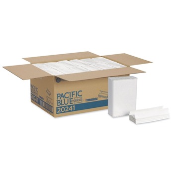 JUST LAUNCHED | Georgia Pacific Professional 20241 10.1 in. x 10.1 in. 1-Ply Pacific Blue Select C-Fold Paper Towel - White (2400/Carton)