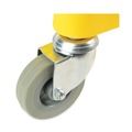 Mop Buckets | Boardwalk BWK2635COMBOYEL 8.75 gal. Pro-Pac Side-Squeeze Wringer/Bucket Combo - Yellow/Silver image number 2