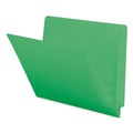 File Folders | Smead 25110 0.75 in. Expansion Shelf-Master Reinforced End Tab Colored Folders - Letter Size/Green (100/Box) image number 0
