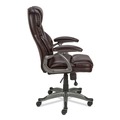 Office Chairs | Alera ALEBN41B59 18.11 in. - 22.05 in. Seat Height Birns Series High-Back Task Chair Supports Up to 250 lbs. - Brown Seat/Back, Chrome Base image number 3