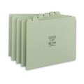 File Folders | Smead 50369 1/5-Cut Tab 1 to 31 8.5 in. x 11 in. 100% Recycled Daily Top Tab File Guide Set - Green (31/Set) image number 0