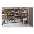 Office Filing Cabinets & Shelves | Tennsco ESPC-6-1236 36 in. x 12 in. x 75 in. Six-Shelf Closed Commercial Steel Shelving - Medium Gray image number 2