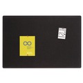 Bulletin Boards | Quartet 7684BK 48 in. x 36 in. Oval Office Fabric Board - Black Surface image number 1